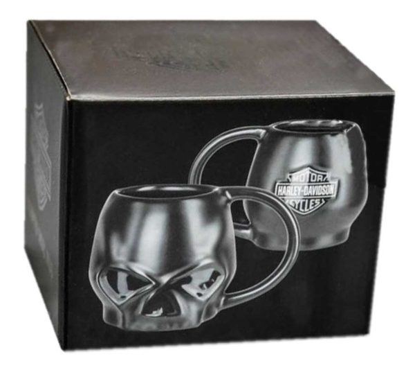 Harley-Davidson® Tazza da caffè con teschio scolpito