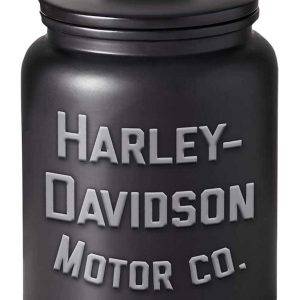 Barattolo per biscotti Harley-Davidson® Motor Co., barattolo in ceramica nera opaca