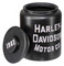 Barattolo per biscotti Harley-Davidson® Motor Co., barattolo in ceramica nera opaca - immagine 2