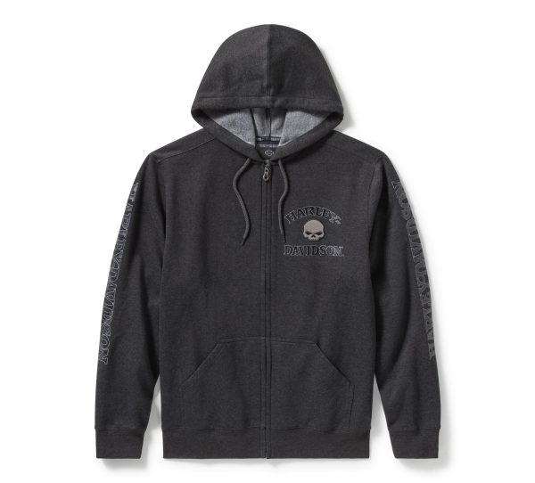 Felpa zippata con cappuccio Harley-Davidson® Willy G Grey