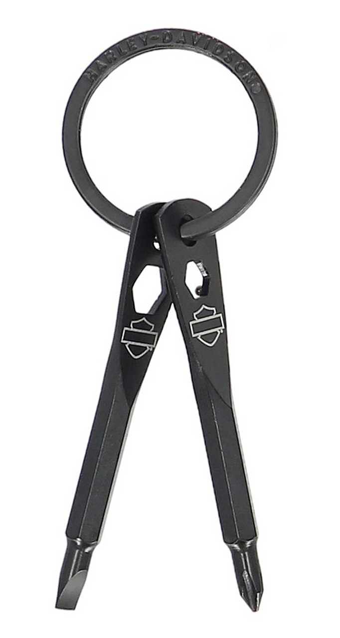Portachiavi Harley-Davidson® Multi Duo Tool, acciaio finitura nero opaco - immagine 1