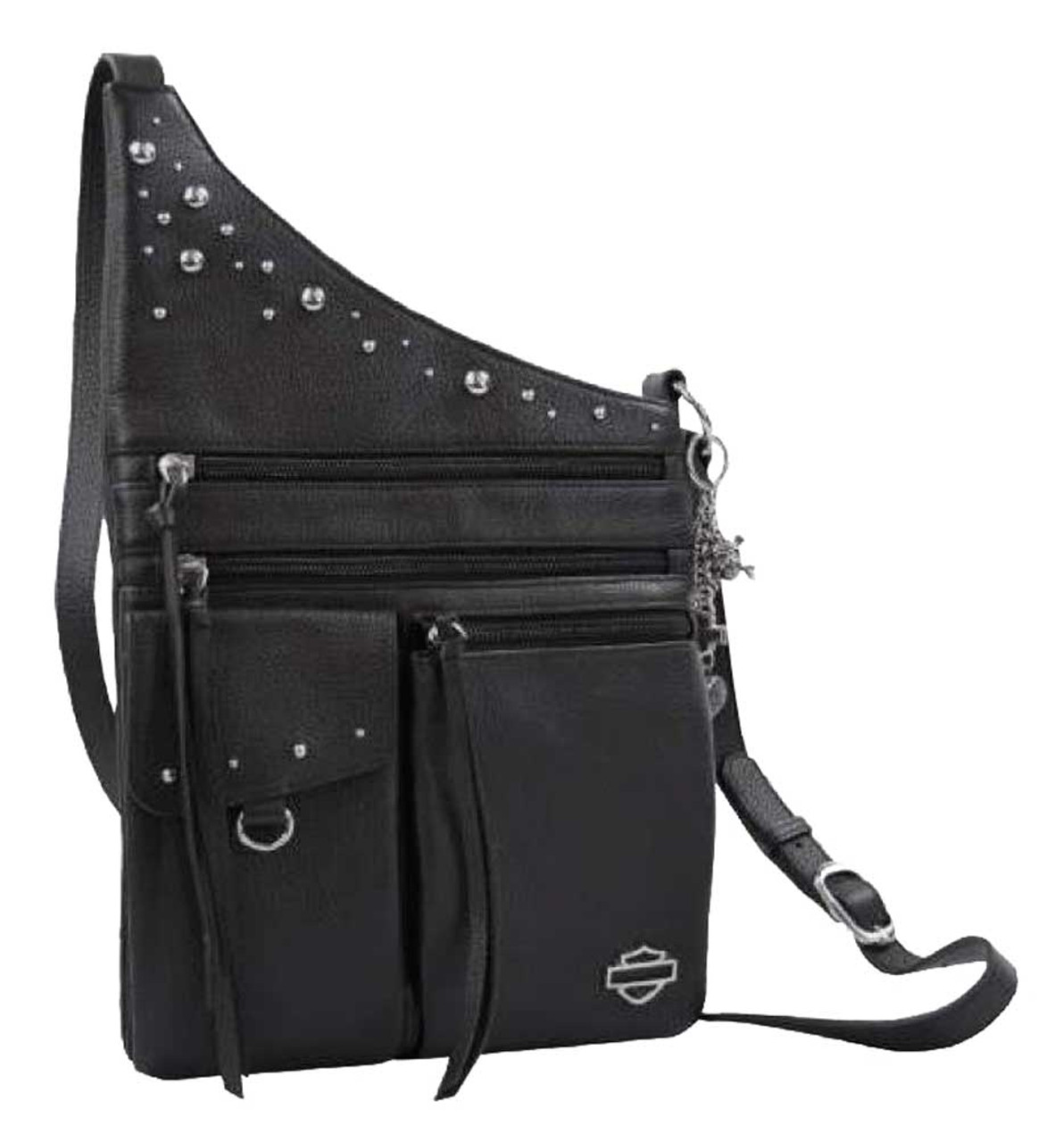 Borsa Harley-Davidson® Rider Medallion Traveler in pelle da donna RD5513L-Nero Articolo # RD5513L-Nero - immagine 1