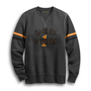 Pullover da corsa  #1 con scritta in feltro rialzato