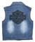 Gilet in denim con logo Harley-Davidson® ricamato Bar & Shield, blu - immagine 2