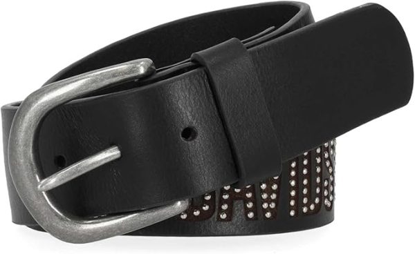Cintura in pelle H-D con borchie Mini Tack da donna Harley-Davidson, nera