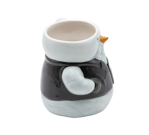 Biker Pupazzo di neve scolpito tazza