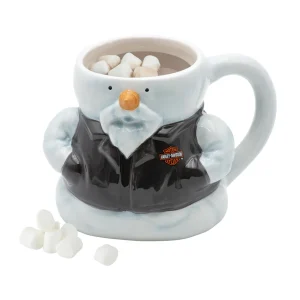 Biker Pupazzo di neve scolpito tazza - immagine 1