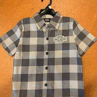 Camicia a quadri garzata tinta in filo Harley-Davidson® Boys