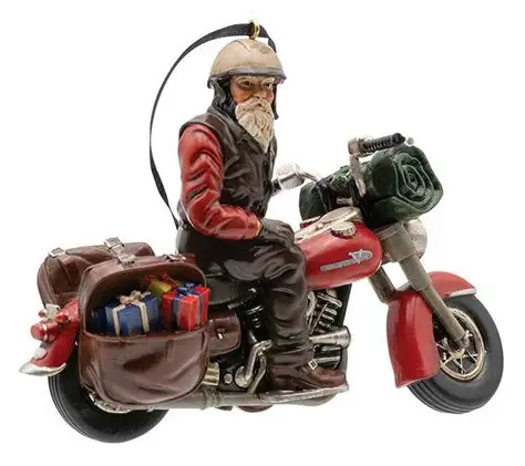 Harley-Davidson Ornamento Babbo Natale Biker