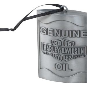 Harley-Davidson® Embossed Genuine Oil B&S Pewter Hanging Ornament HDX-99200 Item # HDX-99200 - immagine 1