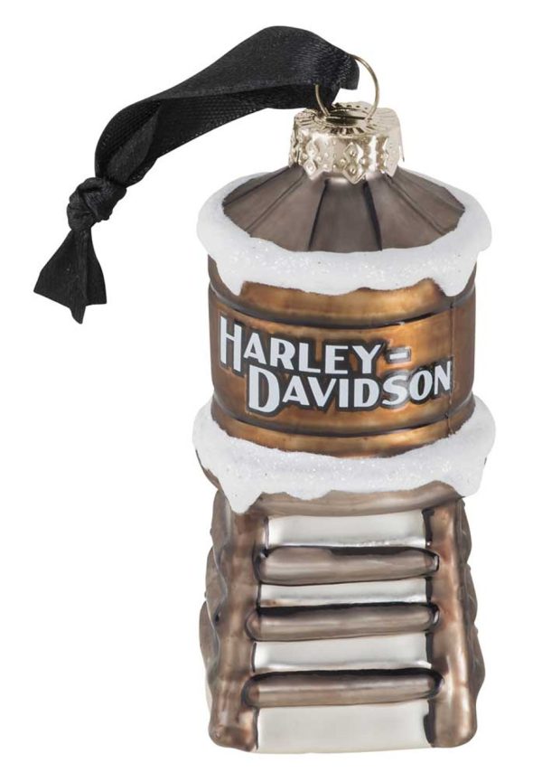 ® 2020 Ornamento Torre dell'acqua in vetro soffiato - Finitura marrone HDX-99206