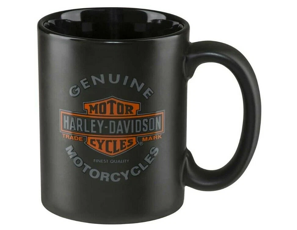 Harley-Davidson Tazza " GENUINE Motocicli " Tazza HDX-98606 * Tazza Nero LOGO - immagine 1