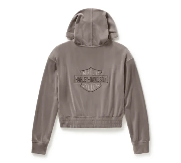 Felpa con cappuccio in velluto - Cinder