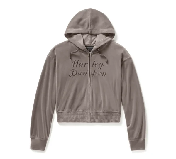 Felpa con cappuccio in velluto - Cinder