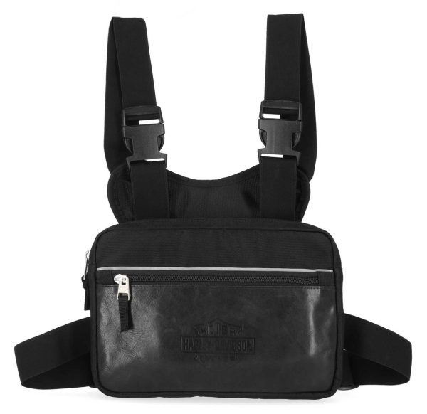 Harley-Davidson® Codura Classica Uomo in pelle vera/tela - Nero