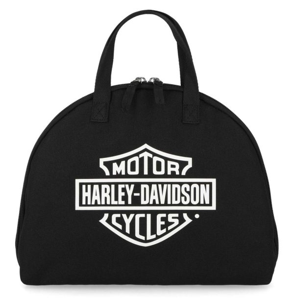 Harley-Davidson® Bar & Shield Logo Travel Cosmetic Bag w/ Handles - Black Item # MWW028/08