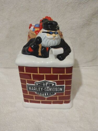 HARLEY DAVIDSON BABBO NATALE BARATTOLO DI NATALE - Cookie Jar