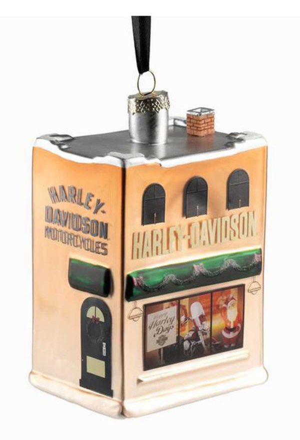 Ornamento per albero di Natale per le Feste della concessionaria Harley-Davidson® con vetro soffiato