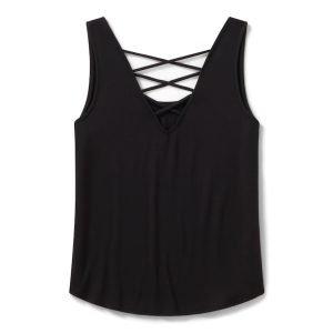 Canotta con lacci sulla schiena Bling H-D Road Trip da donna - Harley Black - immagine 2