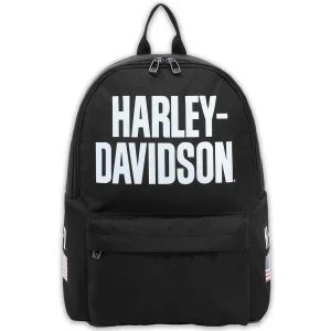 Zaino resistente Harley-Davidson con grafica della bandiera americana, nero 90815 - American Flag - immagine 2