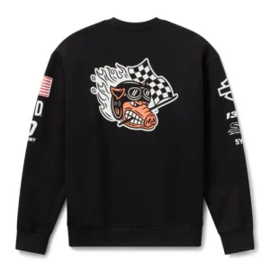 Harley-Davidson Factory Racing Crewneck Sweatshirt - Black -  Felpa girocollo - immagine 2