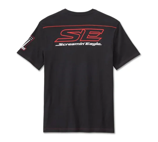 T-shirt a maniche corte Harley-Davidson Screamin' Eagle da uomo - Harley Black