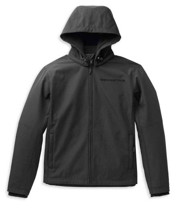 Harley-Davidson® Men's Willie G Skull Hooded Softshell Jacket, Black 98404-22VM