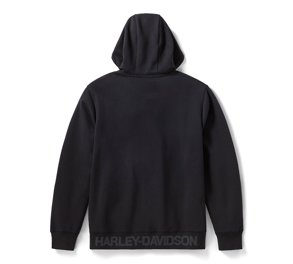 Felpa da uomo con cappuccio e zip H-D TECH - immagine 2