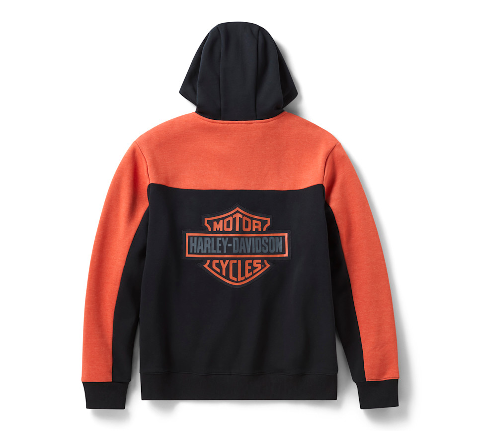 Cappuccio H-D Essential Color Block con zip completa NUOVO ARRIVO - immagine 2