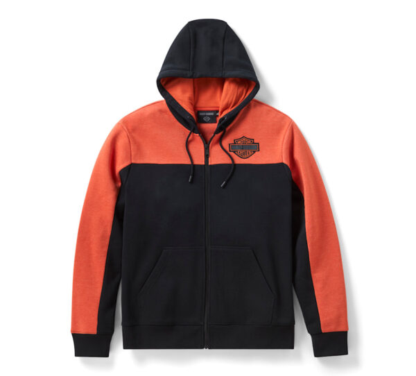 Cappuccio H-D Essential Color Block con zip completa NUOVO ARRIVO