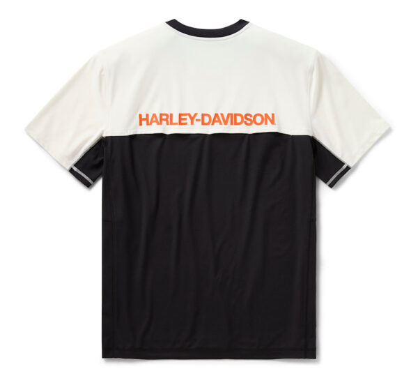 Maglia girocollo da uomo a maniche corte areate H-D TECH