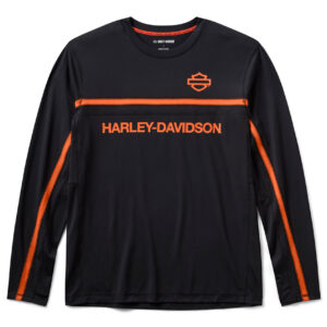 maglia a maglia a maniche lunghe ventilata H-D TECH - Harley Black - immagine 1