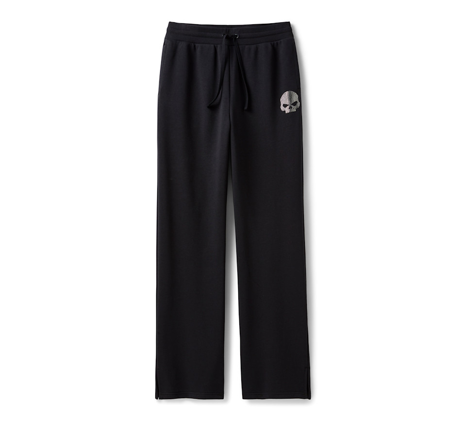 Pantaloni da donna Willie G Skull Bling - Harley Black NUOVO ARRIVO - immagine 1