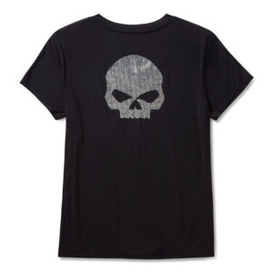 Willie G Skull Bling a V - Harley Black - immagine 2