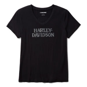 Willie G Skull Bling a V - Harley Black - immagine 1