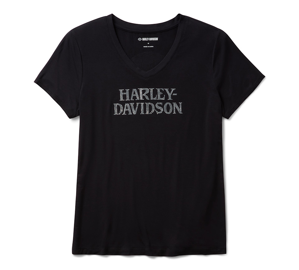 Willie G Skull Bling a V - Harley Black - immagine 1