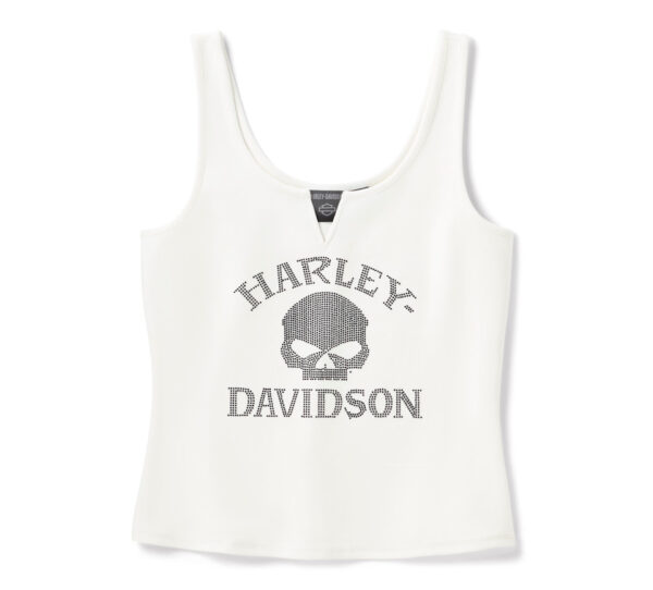 Canotta Willie G Skull Bling  - Cloud Dancer