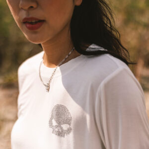 Maglia a maniche lunghe Willie G  Skull Bling - immagine 3