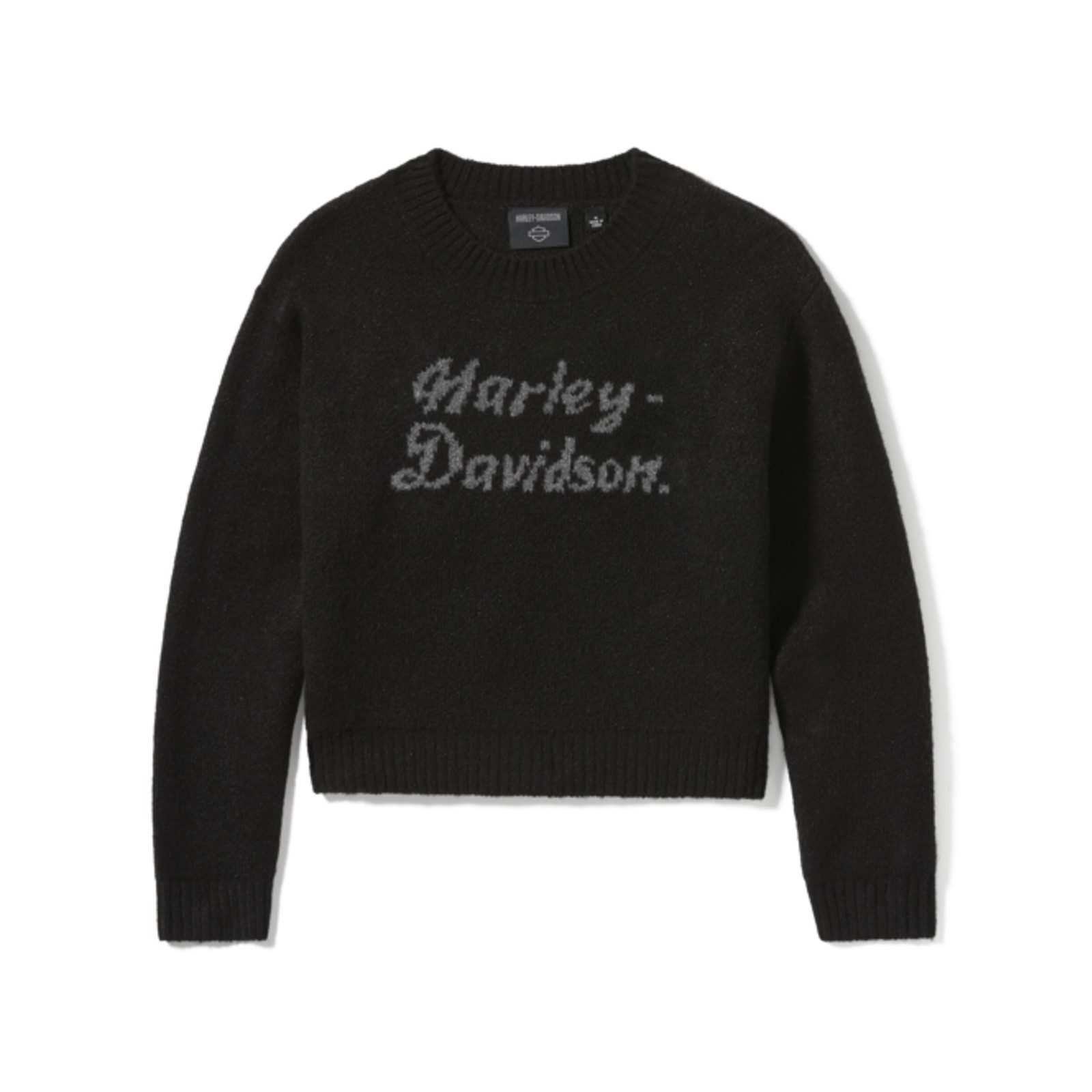 Maglione Intarsia con scritture metalliche - immagine 1