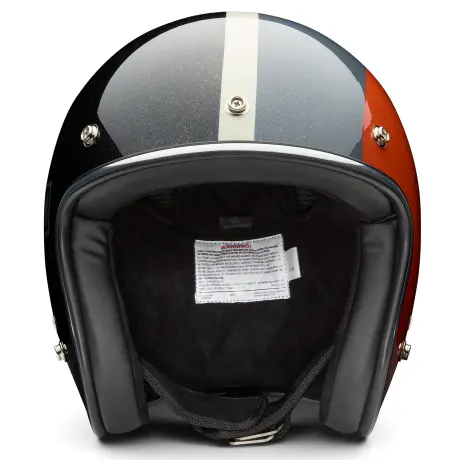 Casco aperto Harley-Davidson Ace C02 ECE nero/arancione
