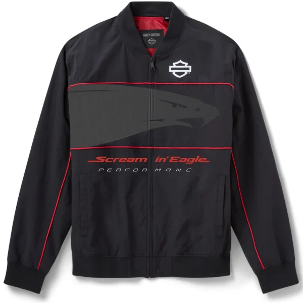 Giacca bomber a maniche lunghe con cerniera Harley-Davidson Screamin' Eagle,
