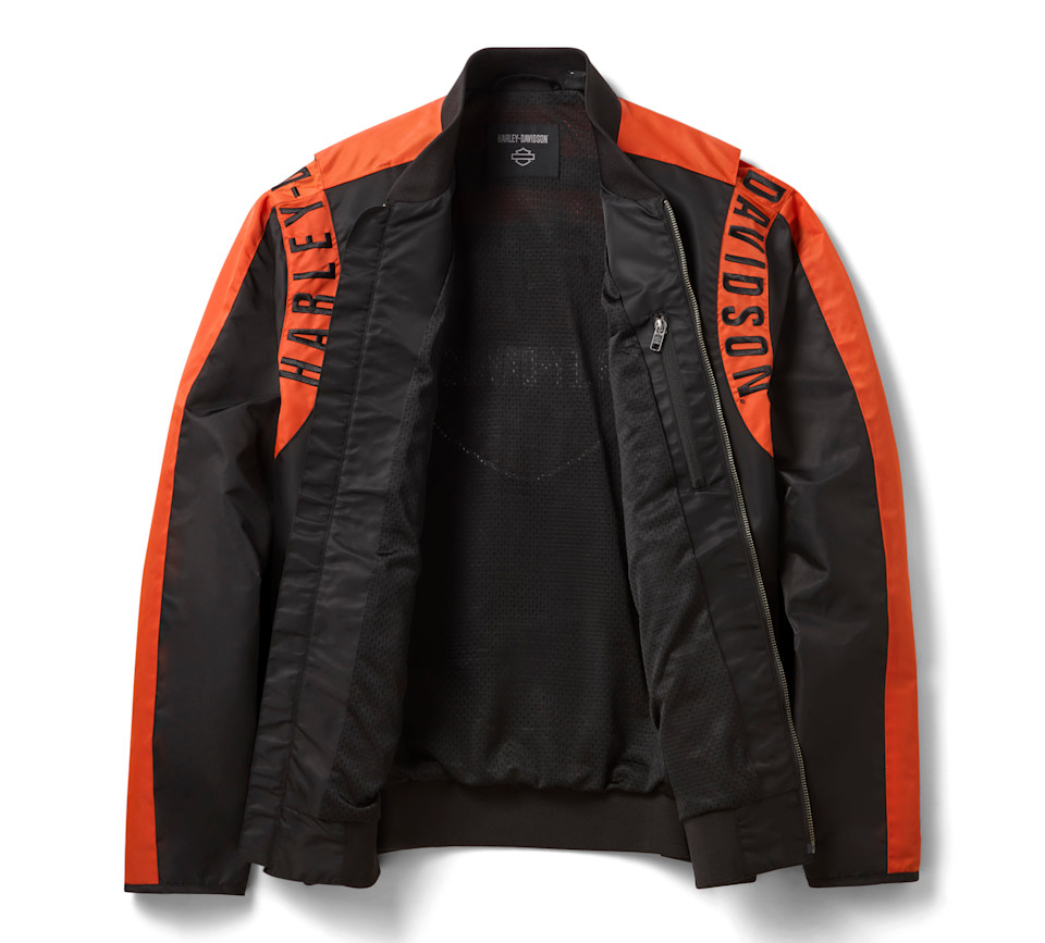 Giubbotto bomber in nylon H-D Mainstreet da uomo - immagine 3