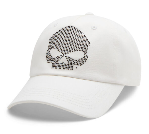 Cappellino da baseball Willie G Bling Skull da donna - Cloud Dancer NUOVO ARRIVO