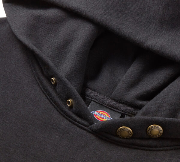 Felpa - Hoodie pullover oversize Winged Horseshoe Dickies x H-D - Black