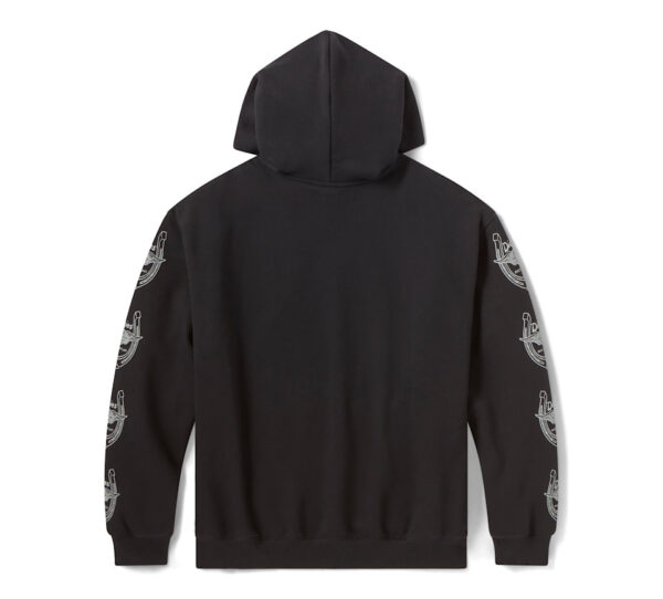 Felpa - Hoodie pullover oversize Winged Horseshoe Dickies x H-D - Black