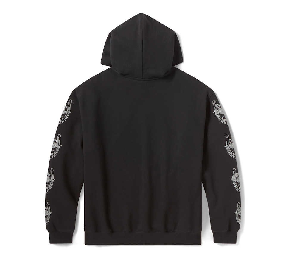 Felpa - Hoodie pullover oversize Winged Horseshoe Dickies x H-D - Black - immagine 2