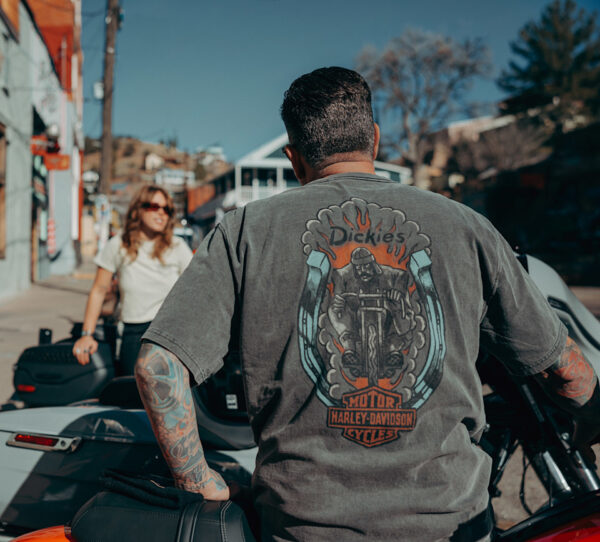 Maglietta Dickies x H-D 1930's Moto Racer Heavyweight tinta a pigmento