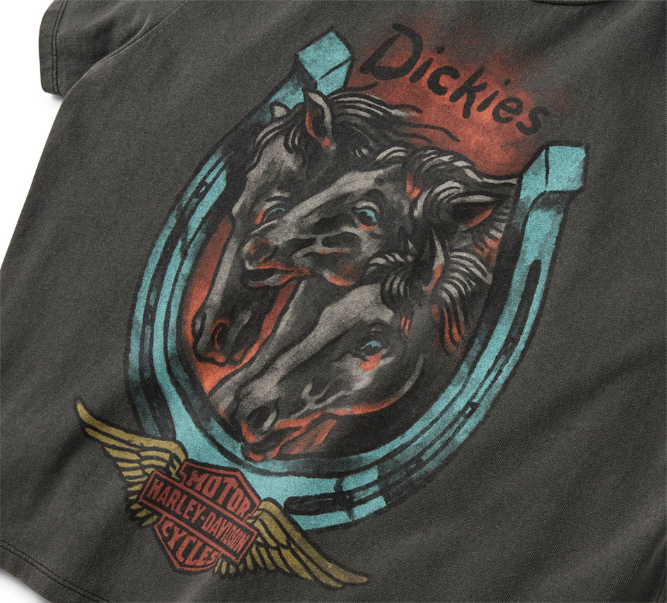 Maglietta Dickies x H-D Triple Horse Boxy Fit - immagine 4