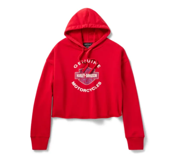 Felpa -H-D® Rossa con cappuccio