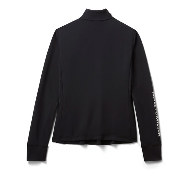 Pullover con zip a 3/4 H-D TECH da donna